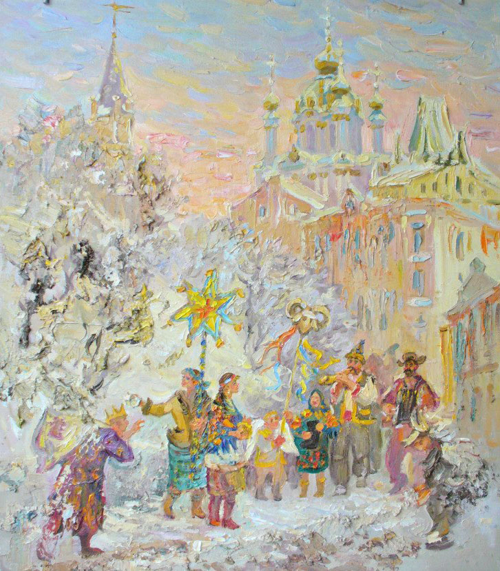 «Колядники». 2012. Полотно, олія